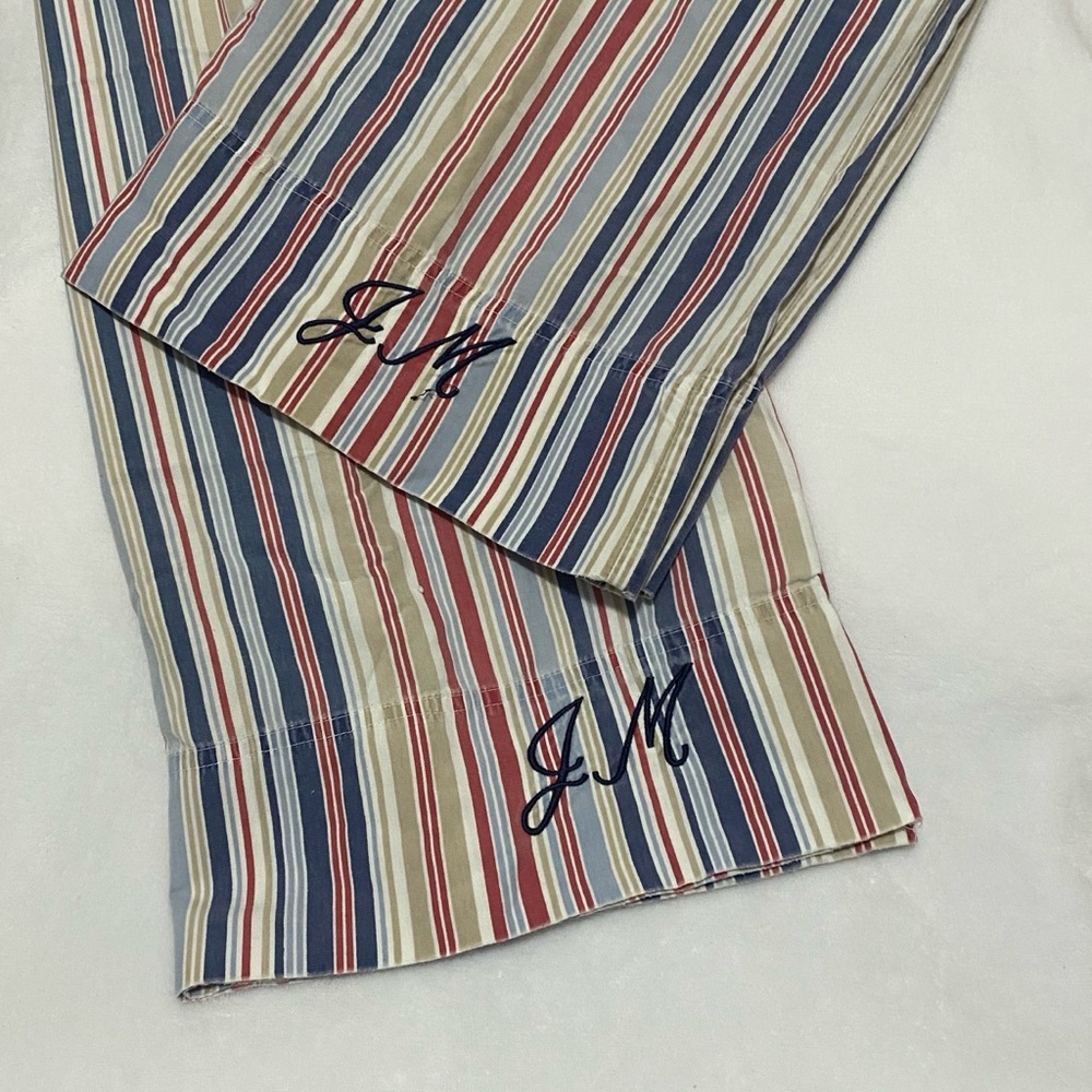 JM monogrammed standard pillow cases with